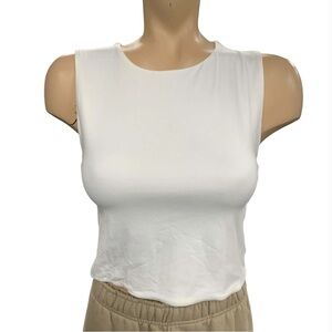 Ardene NWT White Sleeveless Tank Top Size M
